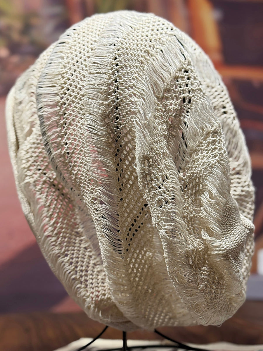 Artsy Summer Knitted Slouchy Beanie