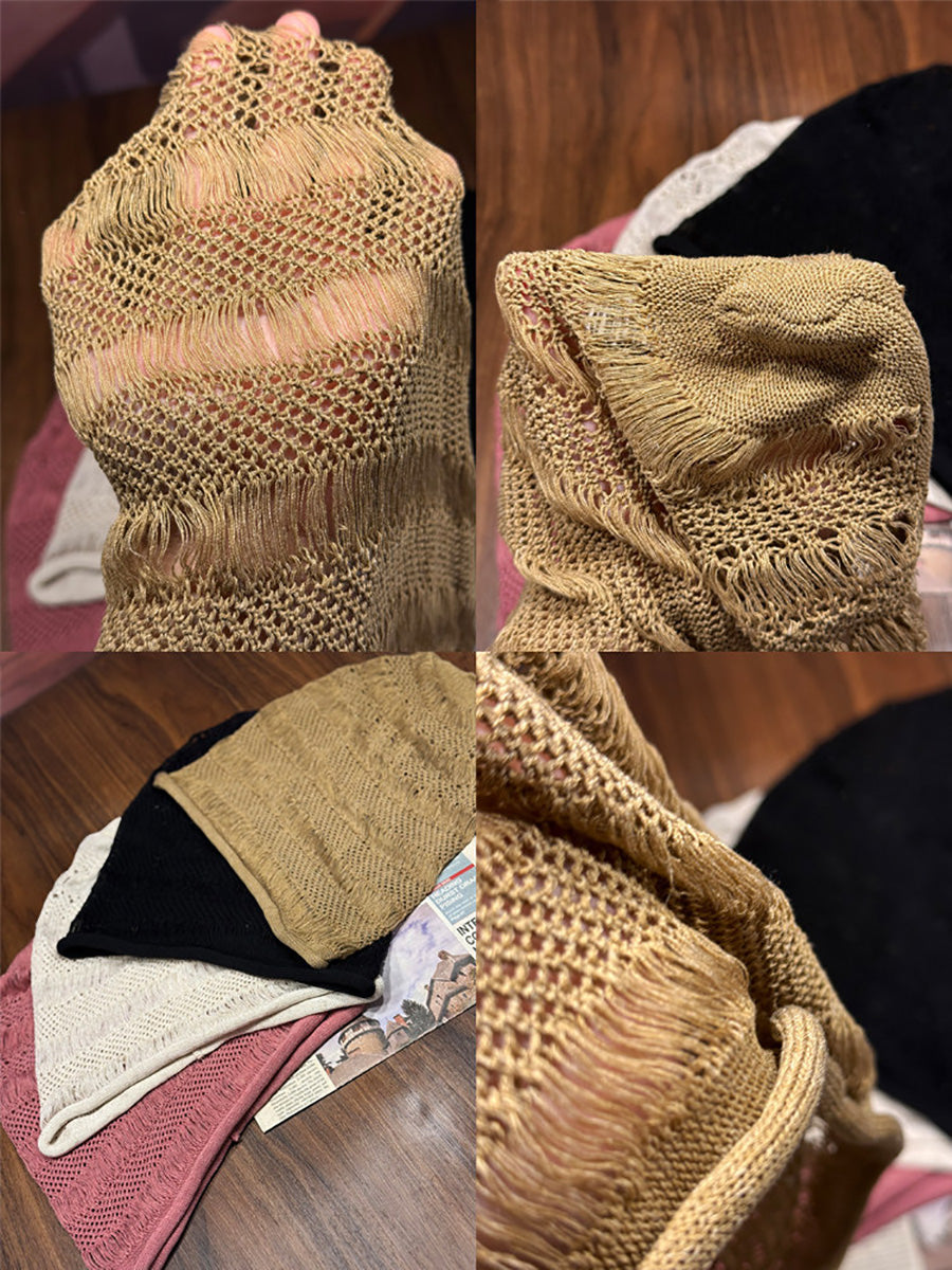 Artsy Summer Knitted Slouchy Beanie