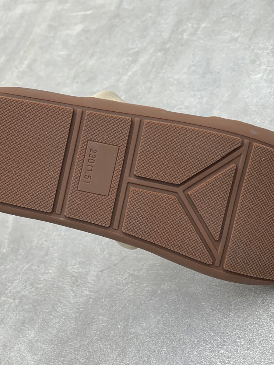 Women Summer Leather Outdoor Slippers