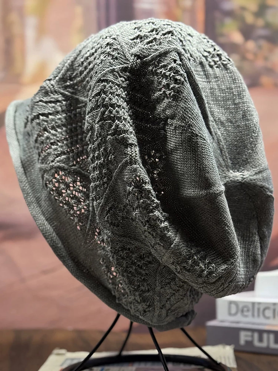Women Summer Versatile Knitted Slouchy Beanie