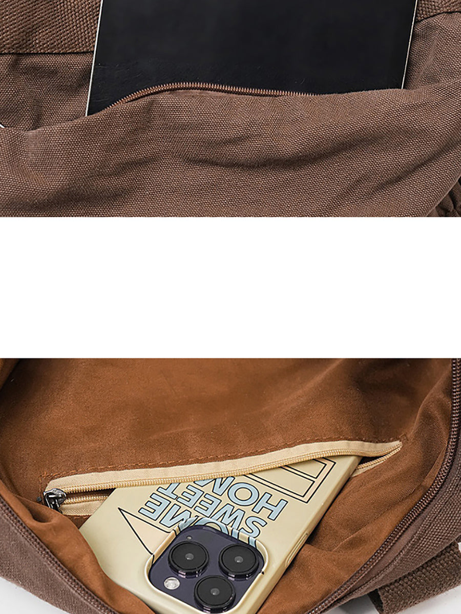 Retro Style Large Capacity Backpack