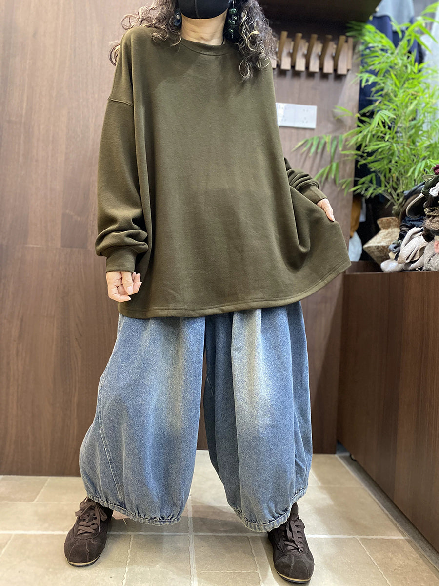 Women Effortless Chic Loose Long Sleeve T-Shirt