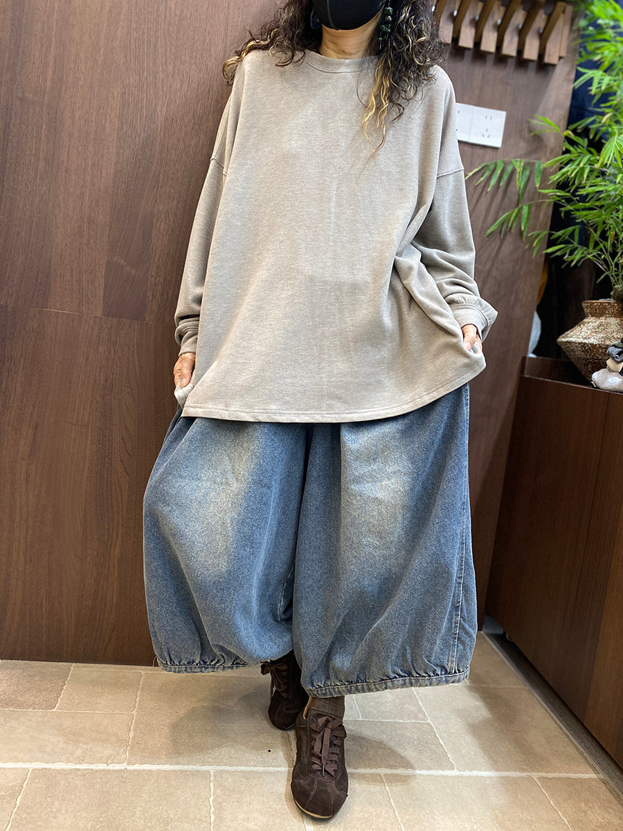 Women Effortless Chic Loose Long Sleeve T-Shirt