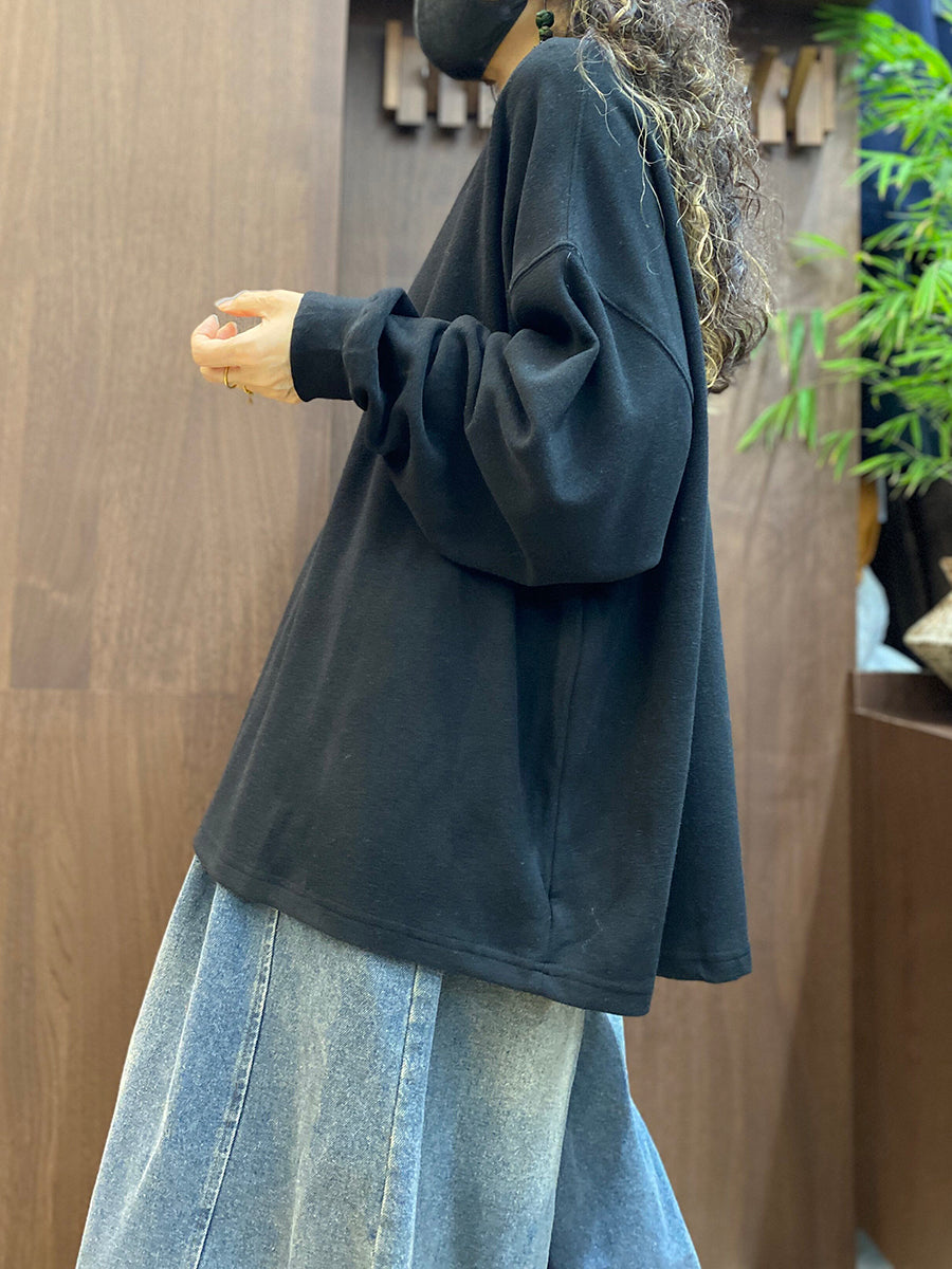 Women Effortless Chic Loose Long Sleeve T-Shirt