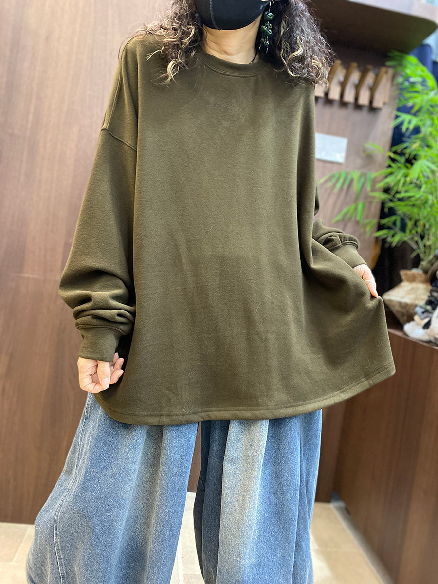 Women Effortless Chic Loose Long Sleeve T-Shirt