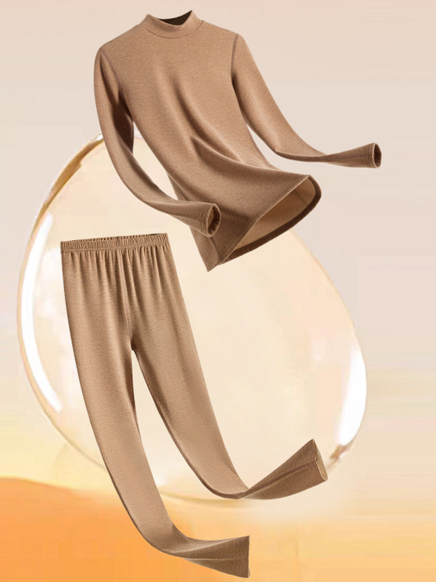 Women Cashmere-Blend Thermal Underwear Set
