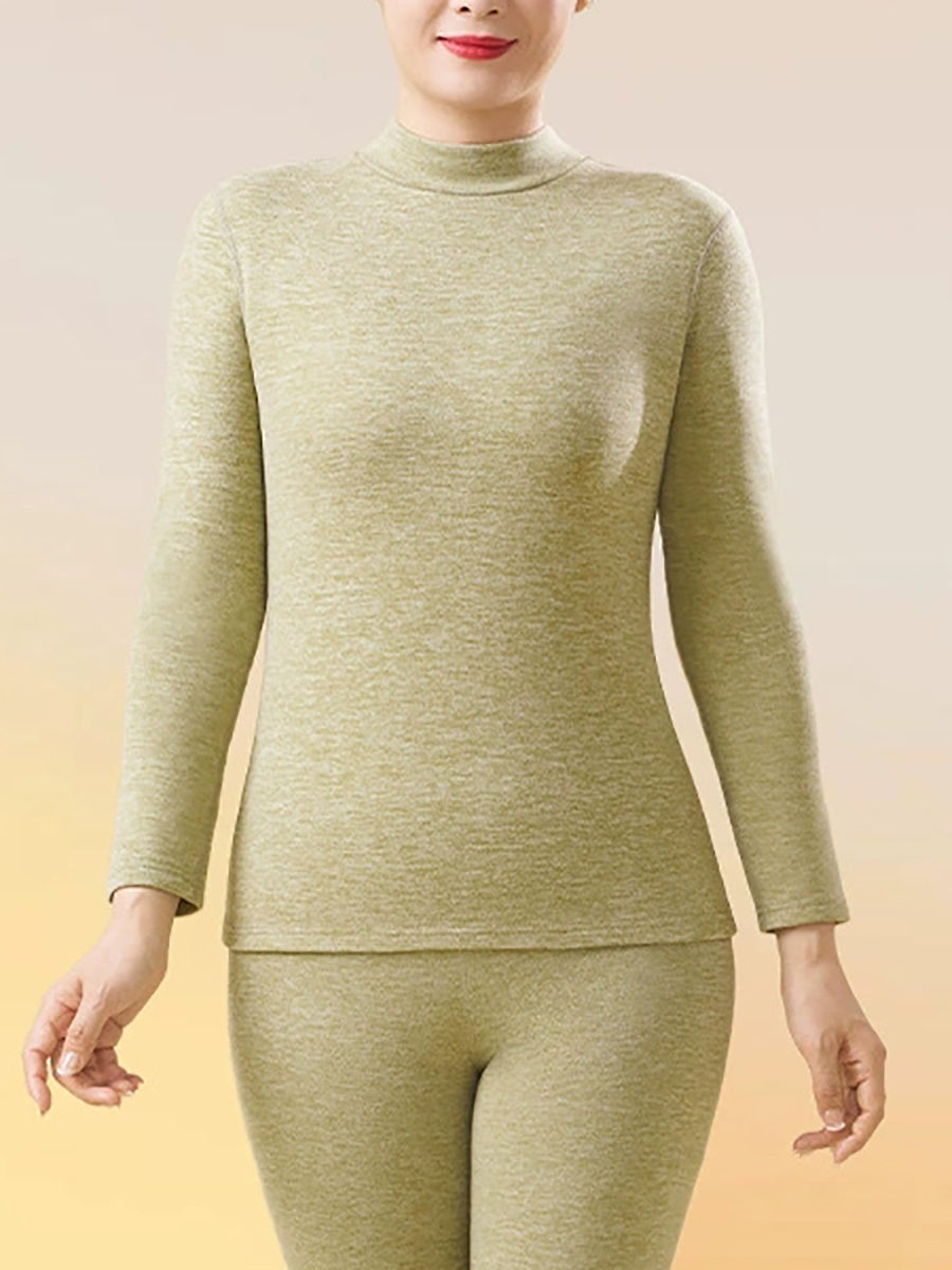 Women Cashmere-Blend Thermal Underwear Set