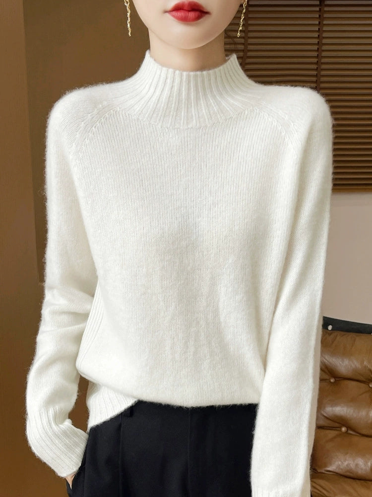 Women Winter Andy Velvet Long Sleeve Knit Sweater