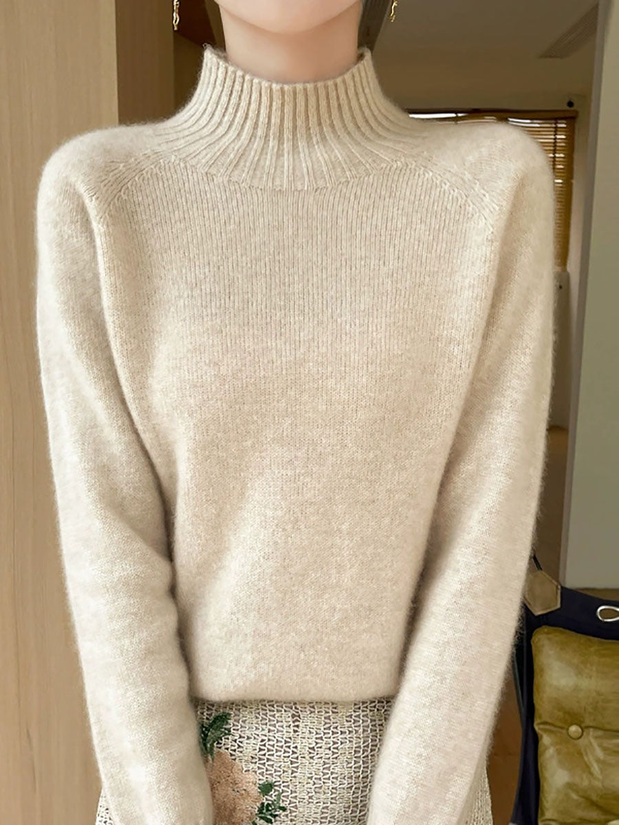 Women Winter Andy Velvet Long Sleeve Knit Sweater