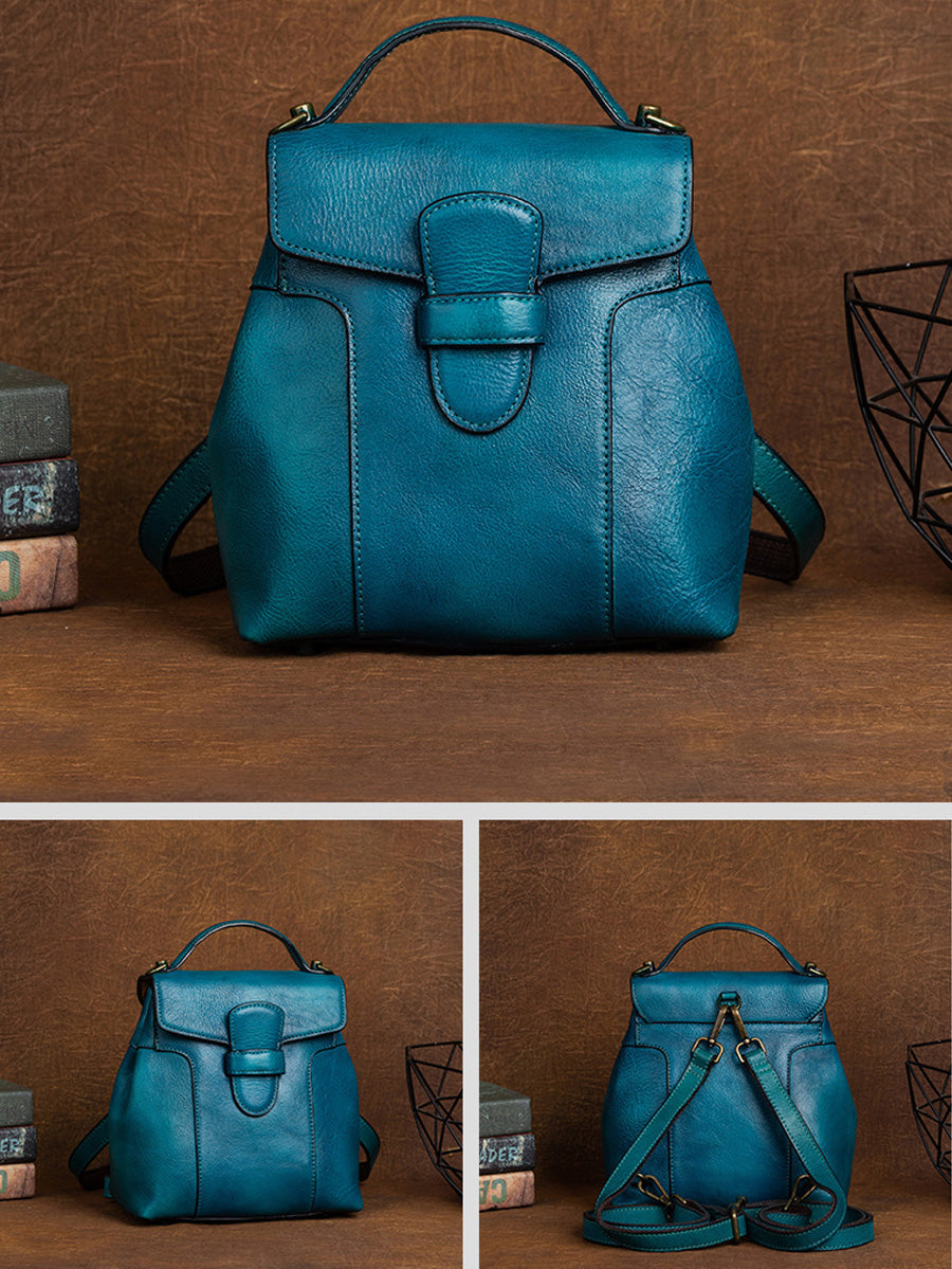 Women Vintage Genuine Leather Crossbody Bag