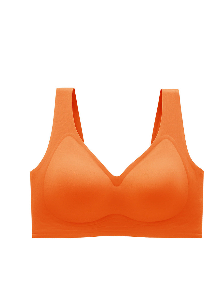 Women Pure Color Bra Pad Pure Color Bra