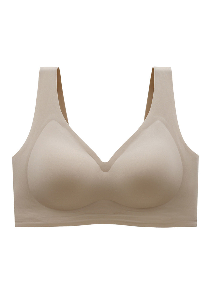 Women Pure Color Bra Pad Pure Color Bra