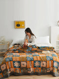 Bohemia Blanket 100% Cotton Sofa Summer Throw Blanket Quilt