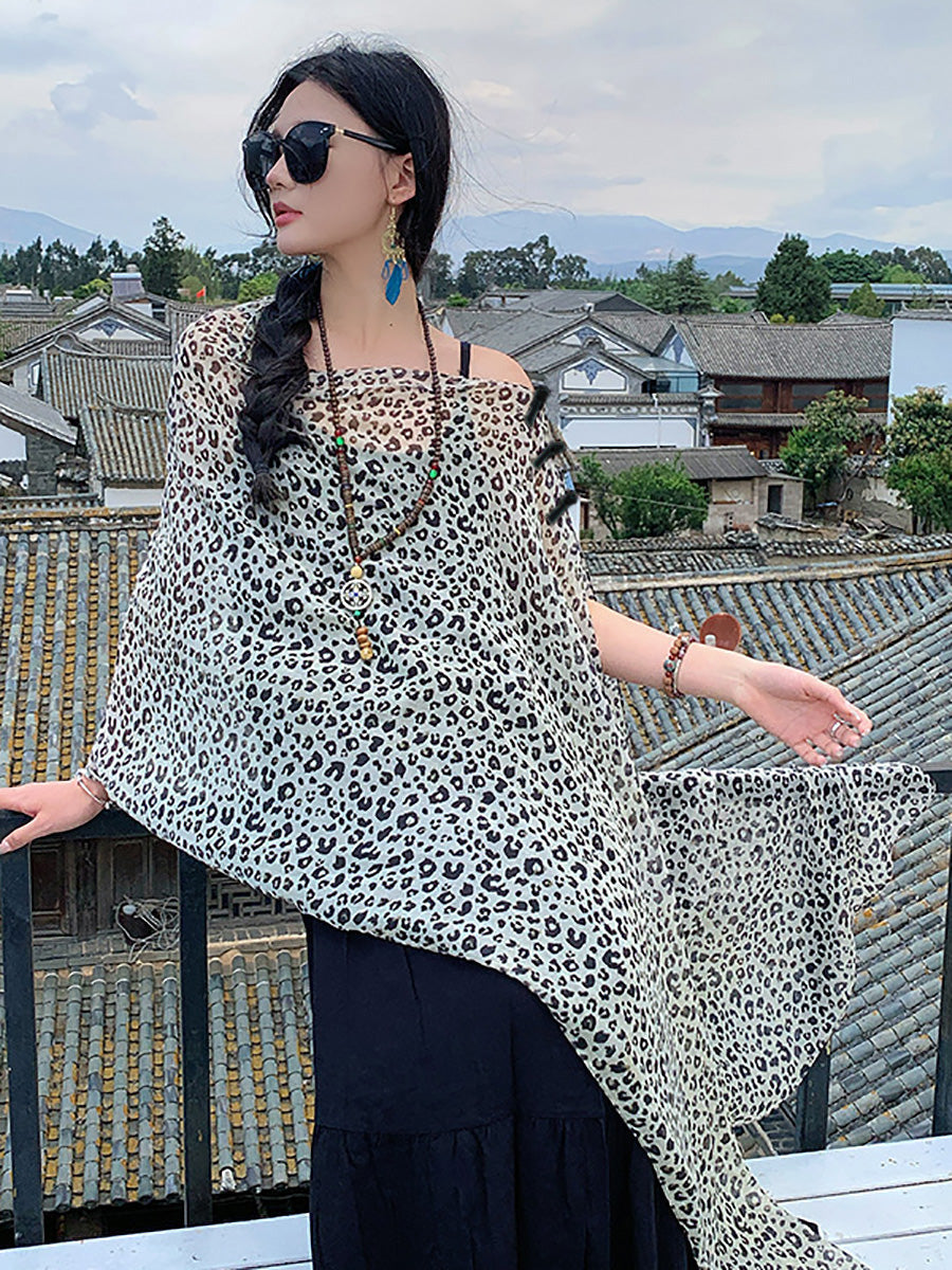 Women Summer Ethnic Print Shawl Scarf