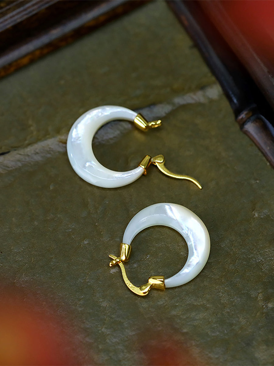 Women Artsy Pinctada Albina S925Sliver Earrings