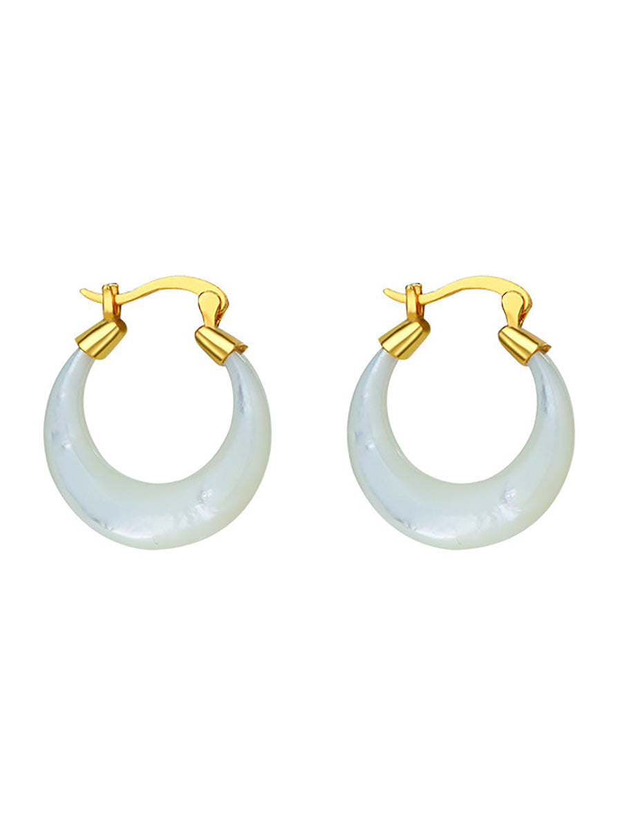 Women Artsy Pinctada Albina S925Sliver Earrings