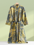 Deep Forest Cotton Gauze Bathrobe