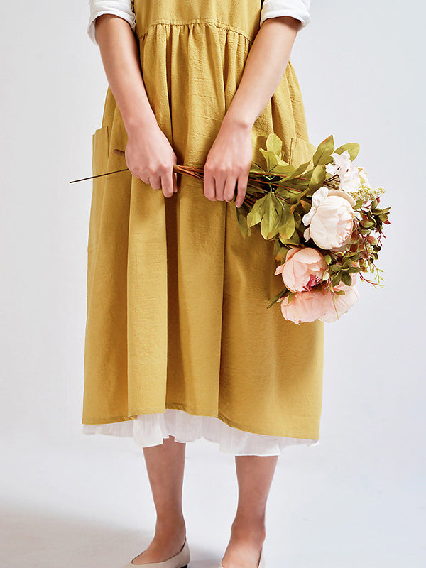 Solid Color Kitchen Florist Apron