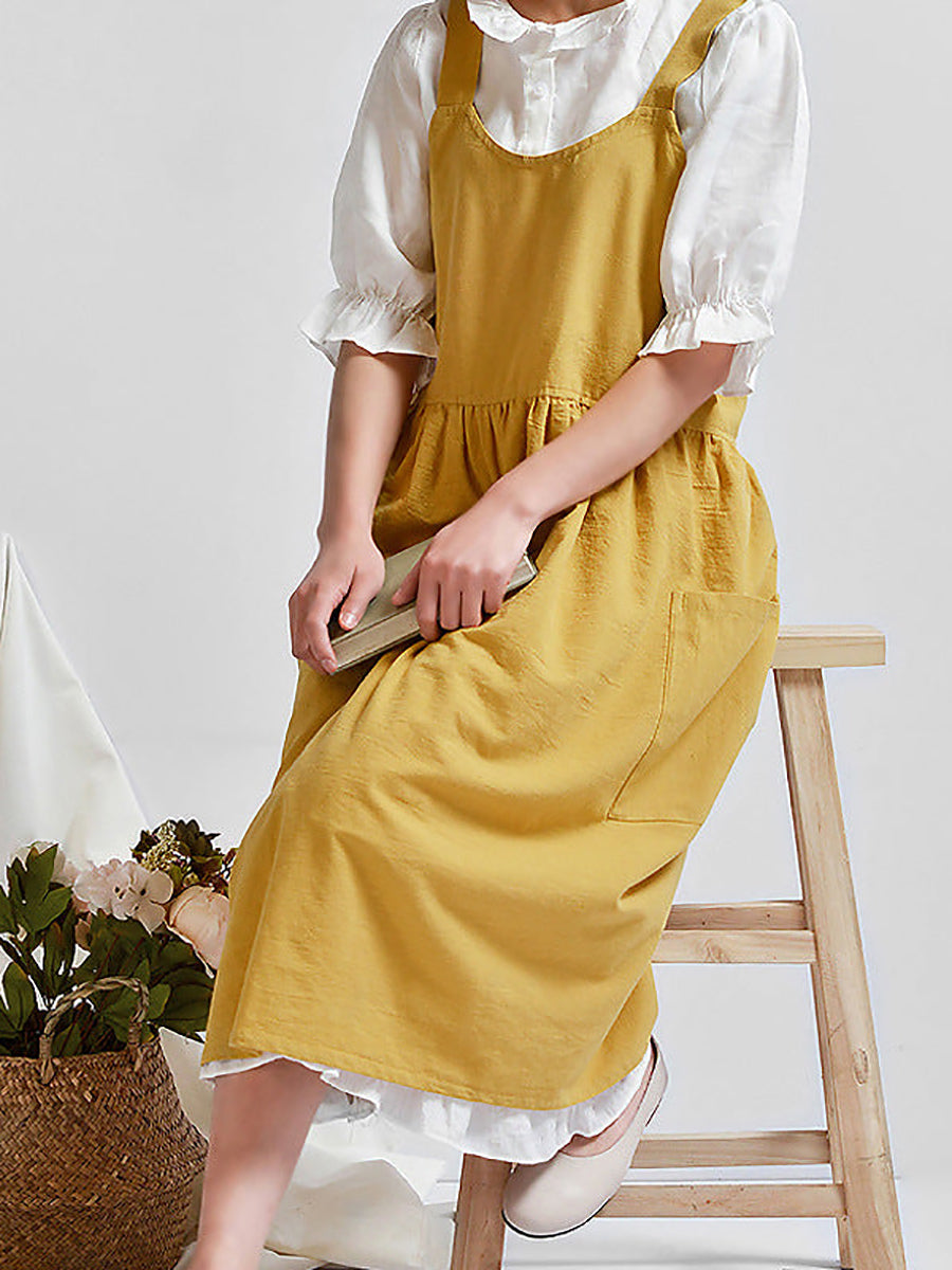 Solid Color Kitchen Florist Apron