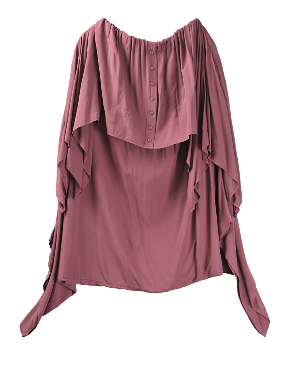 Women Summer Cotton Irregular Skirt-Harem Pants Jumpsuit
