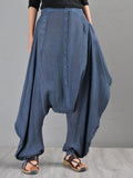 Summer Tie-dye Low Crotch Harem Pants