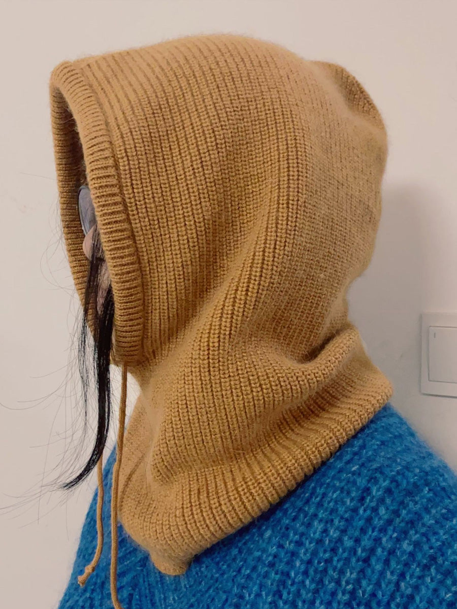 Women Fashion Winter Warm Knitted Scarf Hat