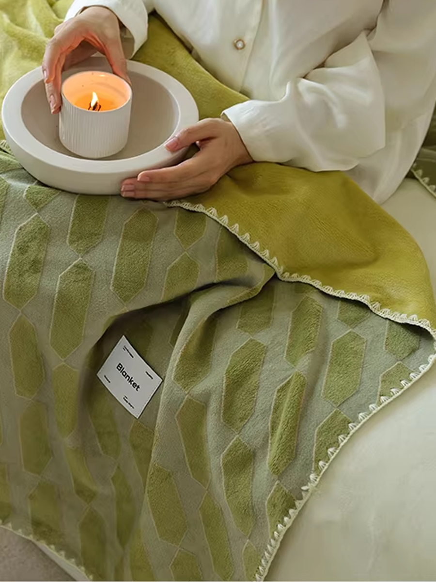 Artistic Soft Sherpa Fleece Throw Blanket