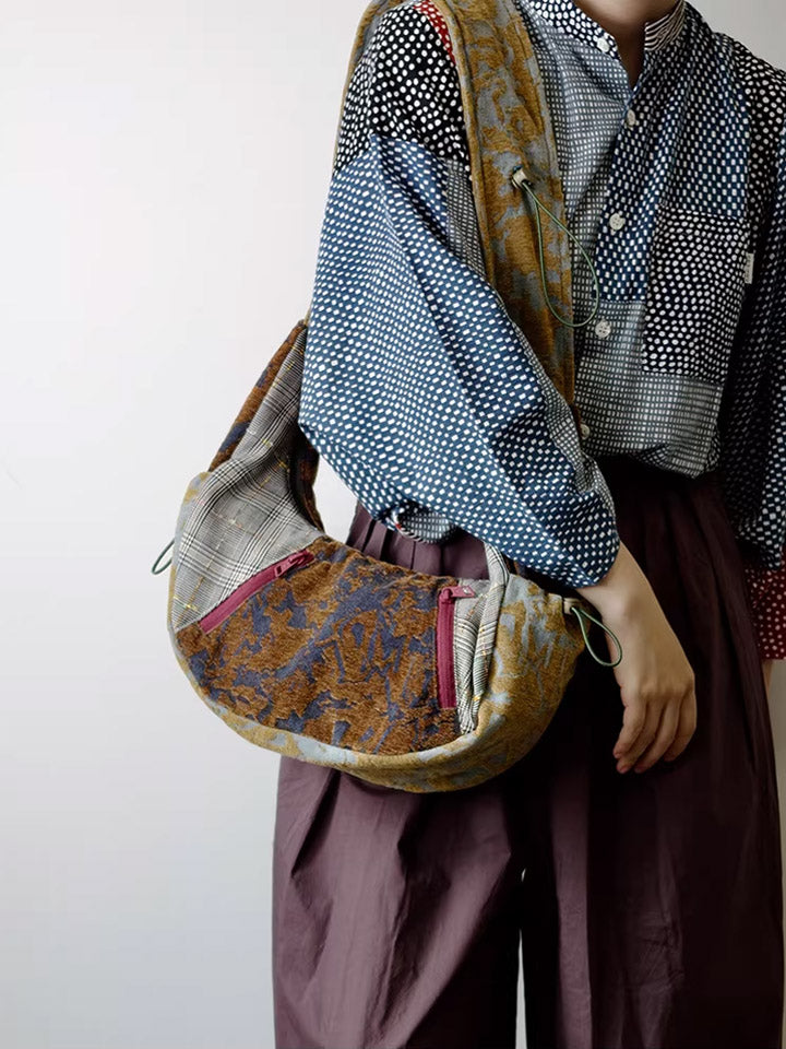 Women Ethnic Patchwork Crossbody Bag
