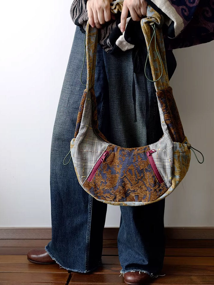 Women Ethnic Patchwork Crossbody Bag