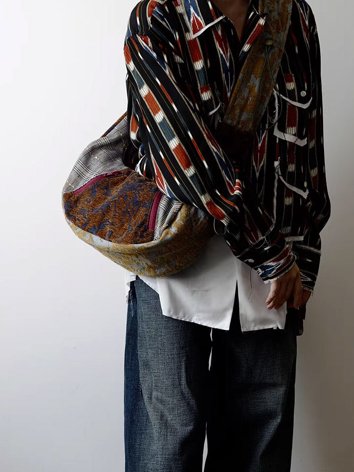 Women Ethnic Patchwork Crossbody Bag
