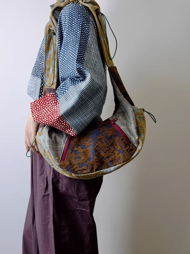 Women Ethnic Patchwork Crossbody Bag