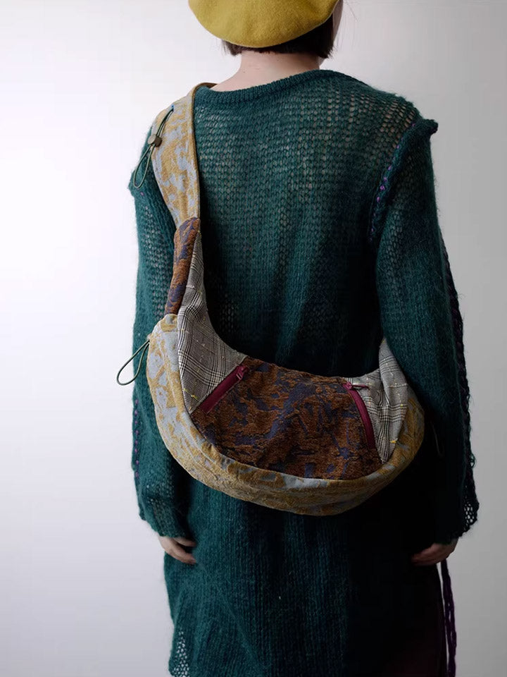 Women Ethnic Patchwork Crossbody Bag
