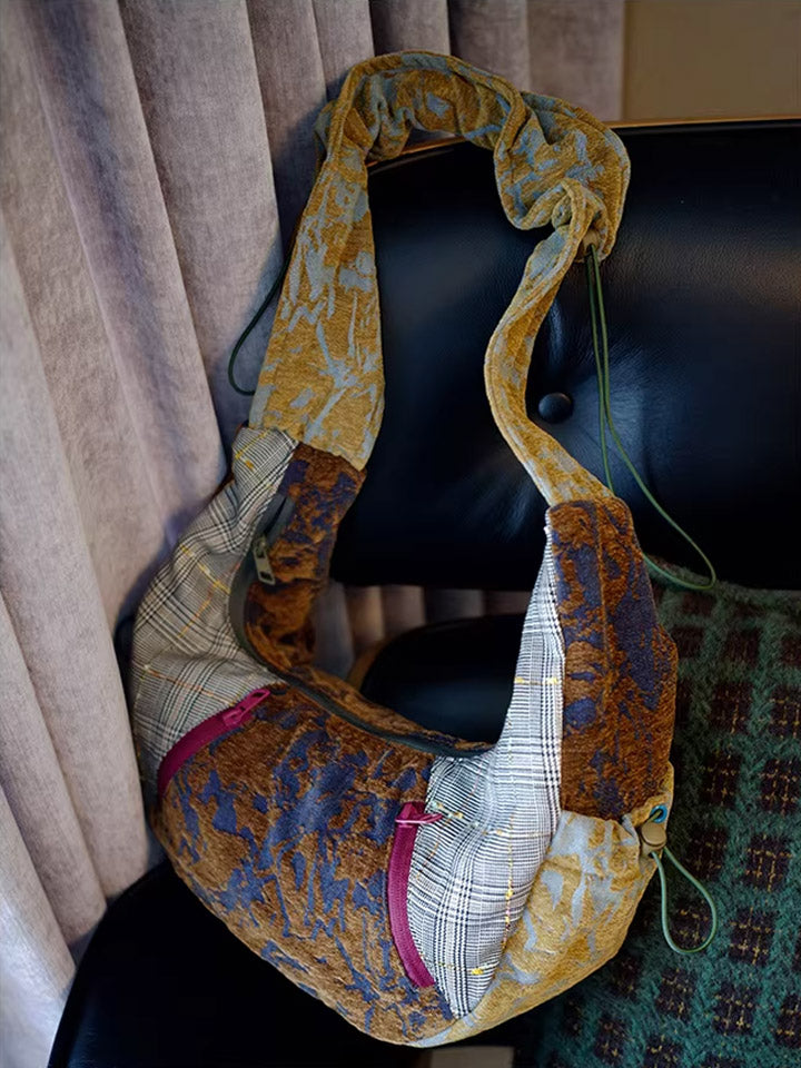 Women Ethnic Patchwork Crossbody Bag