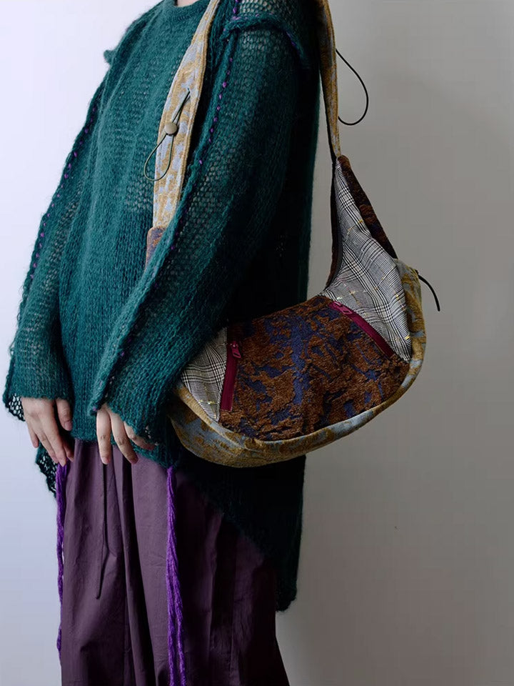 Women Ethnic Patchwork Crossbody Bag