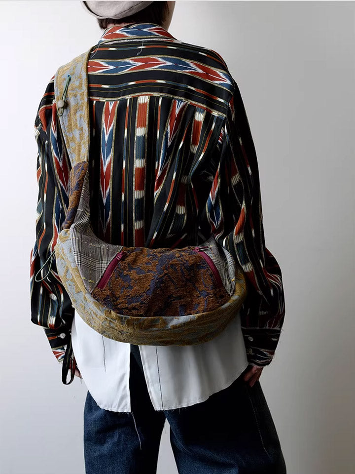 Women Ethnic Patchwork Crossbody Bag