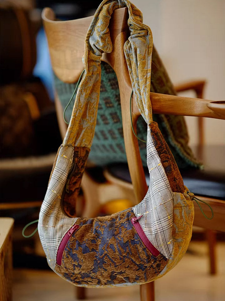 Women Ethnic Patchwork Crossbody Bag