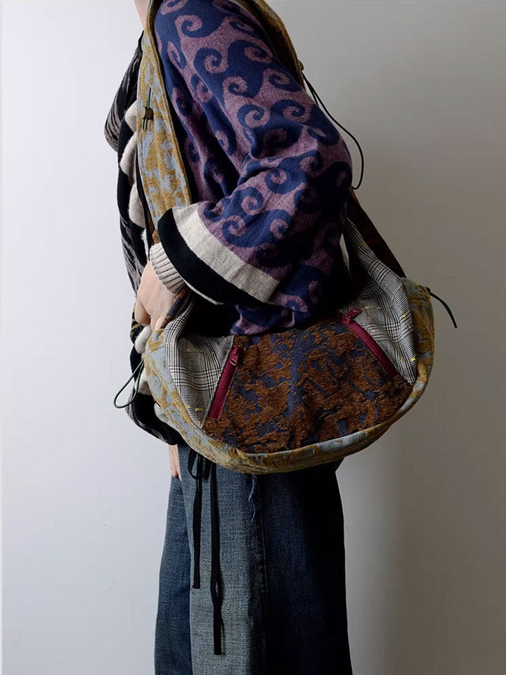 Women Ethnic Patchwork Crossbody Bag
