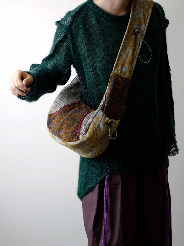 Women Ethnic Patchwork Crossbody Bag