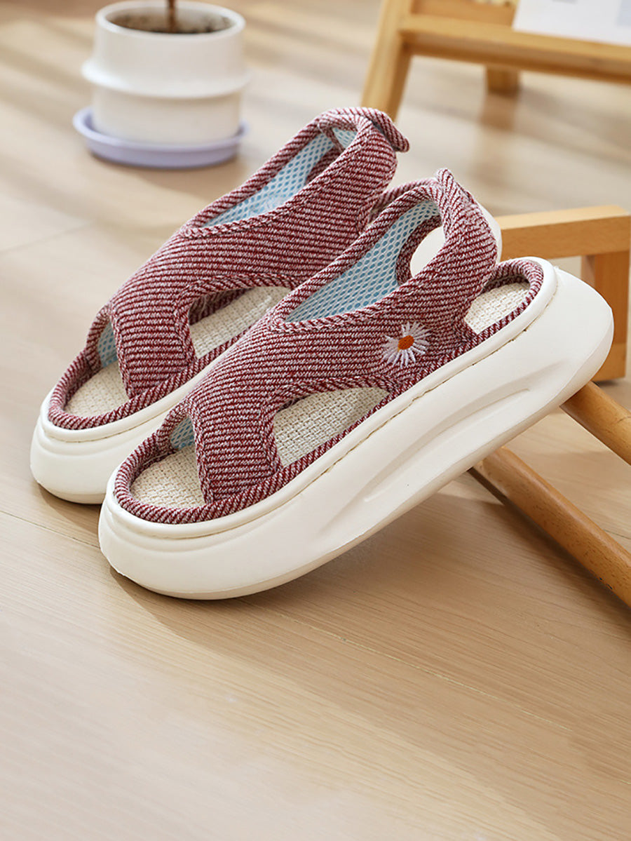 Women Summer Comfort Linen Slippers