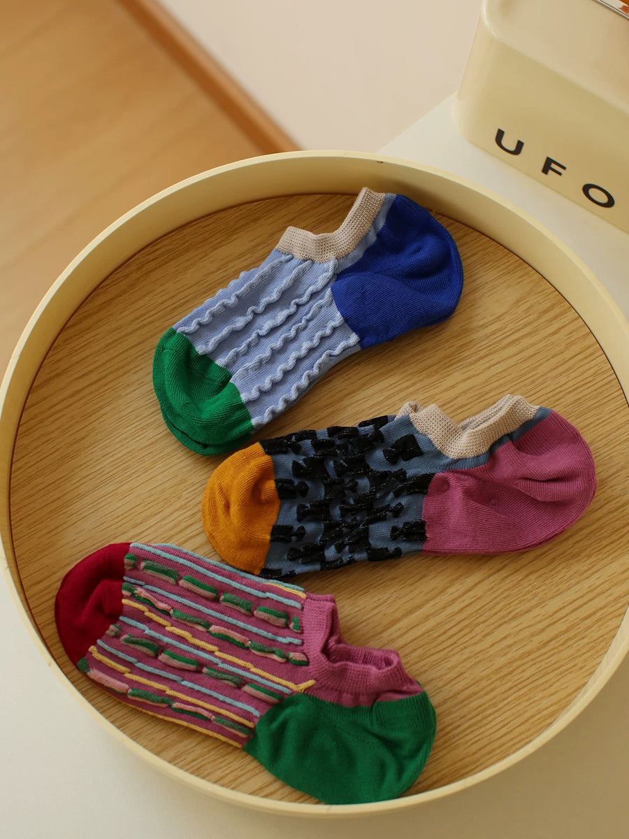 5 Pairs Women Summer Cotton Low Cut Socks
