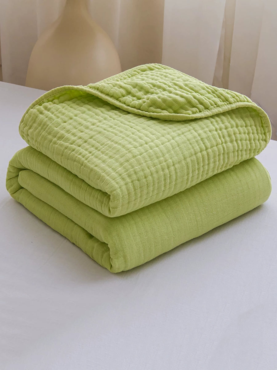 Breathable 6-Layer Cotton Gauze Blanket – All-Season Lightweight Cover
