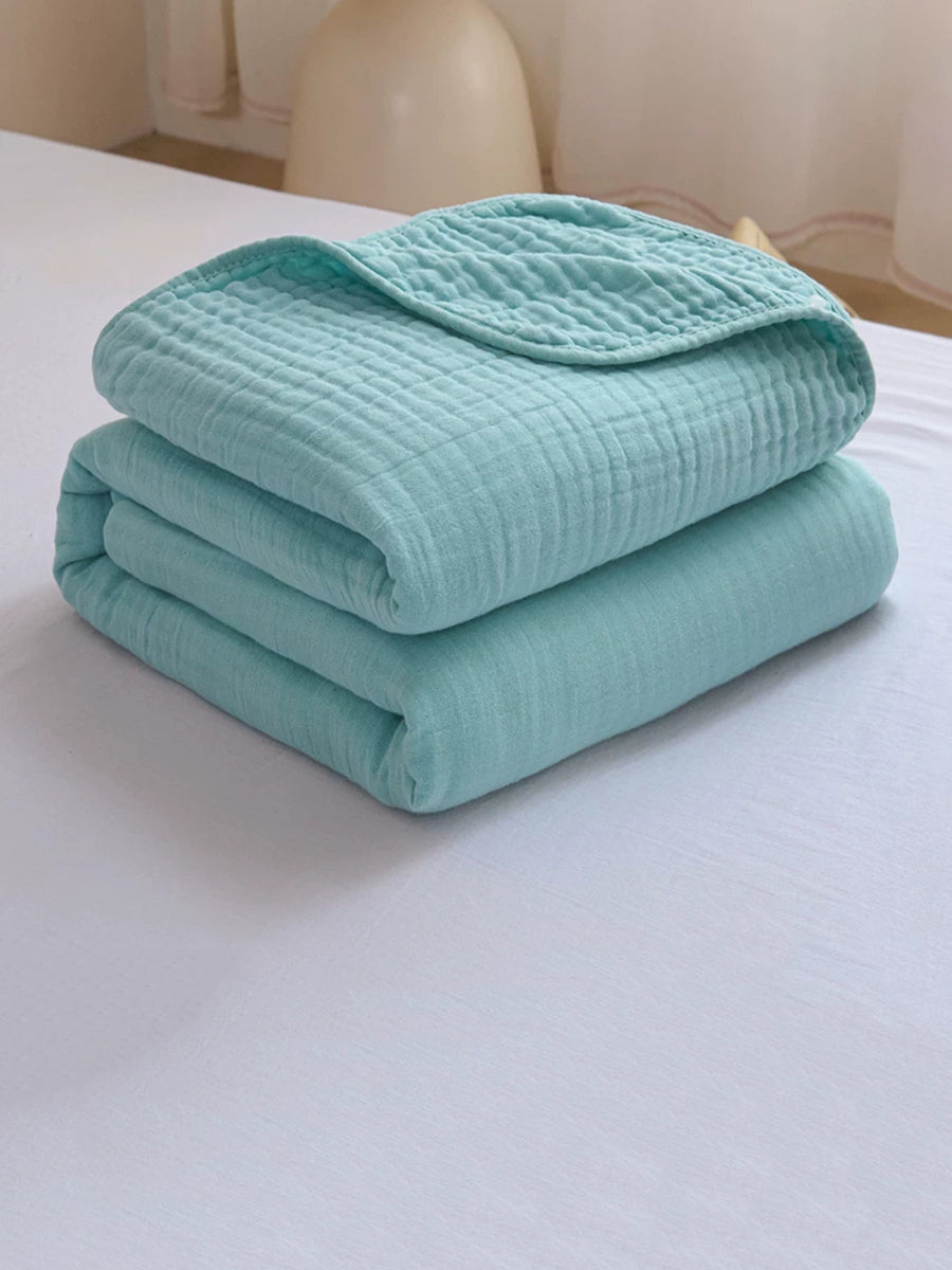 Breathable 6-Layer Cotton Gauze Blanket – All-Season Lightweight Cover