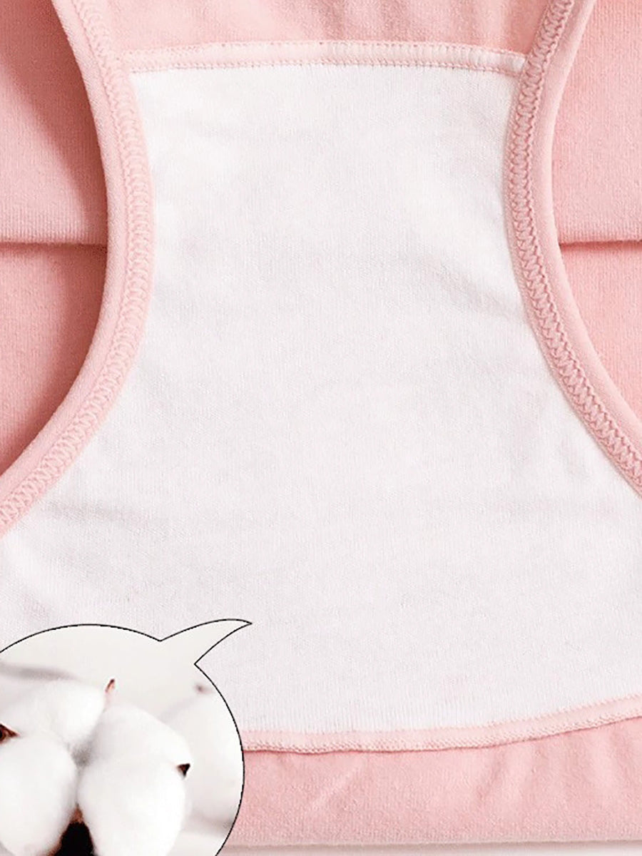 6 Pieces High-Waisted Tummy Control Cotton Solid Underwear