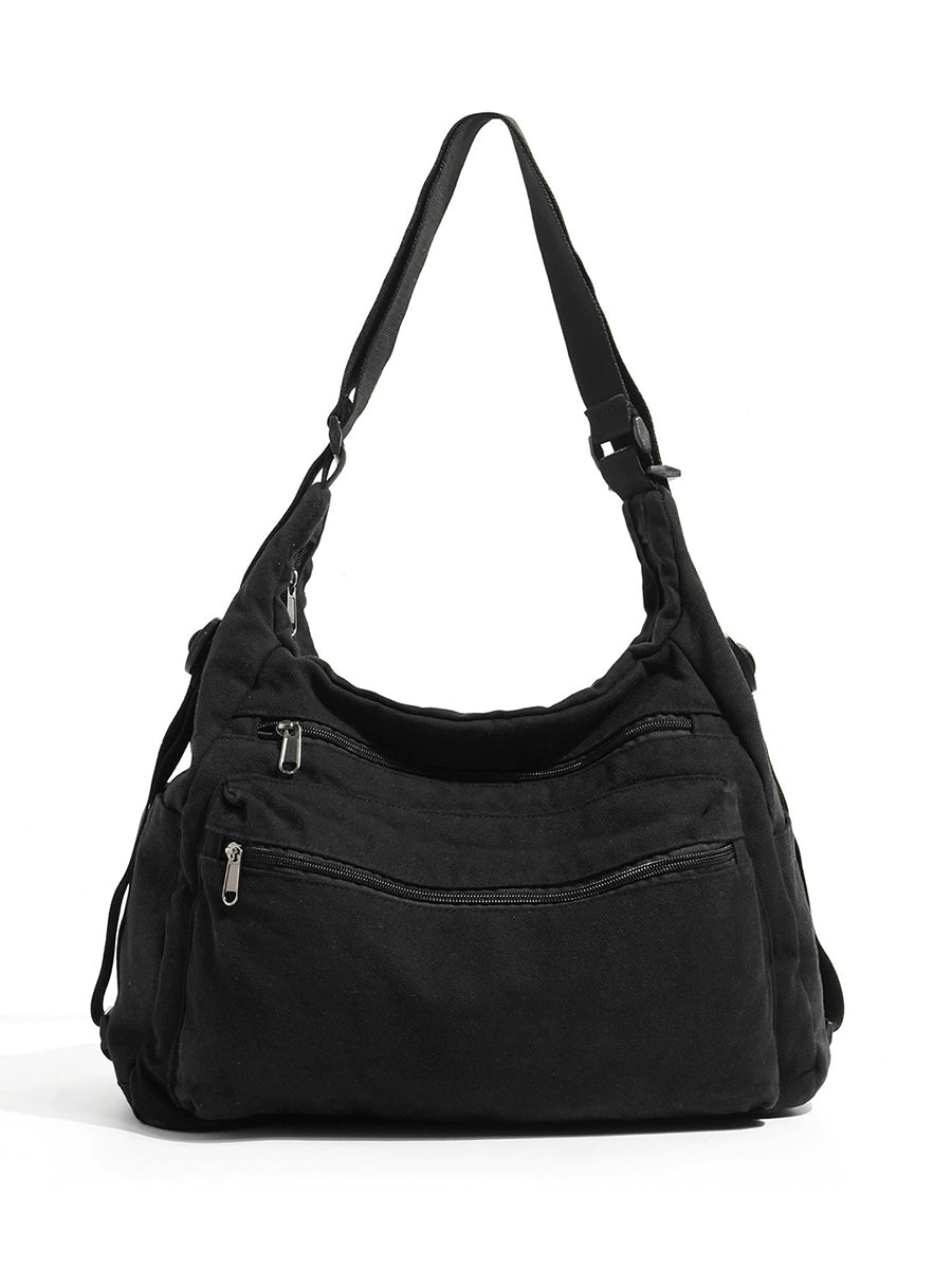 Women Vintage Washed Canvas Convertible Bag