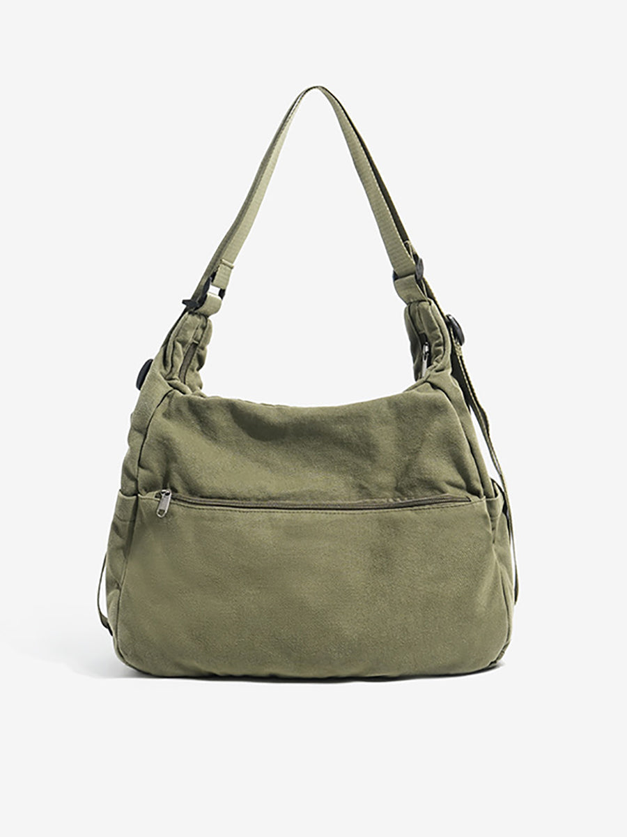 Women Vintage Washed Canvas Convertible Bag
