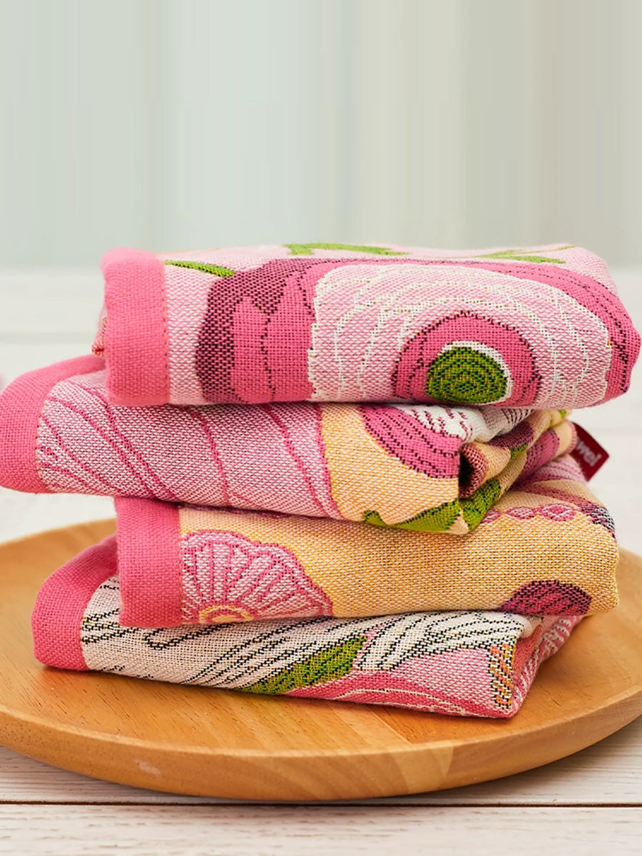 4-Pack Cotton Gauze Face Towels – Soft Absorbent Lint-Free Hand Towels