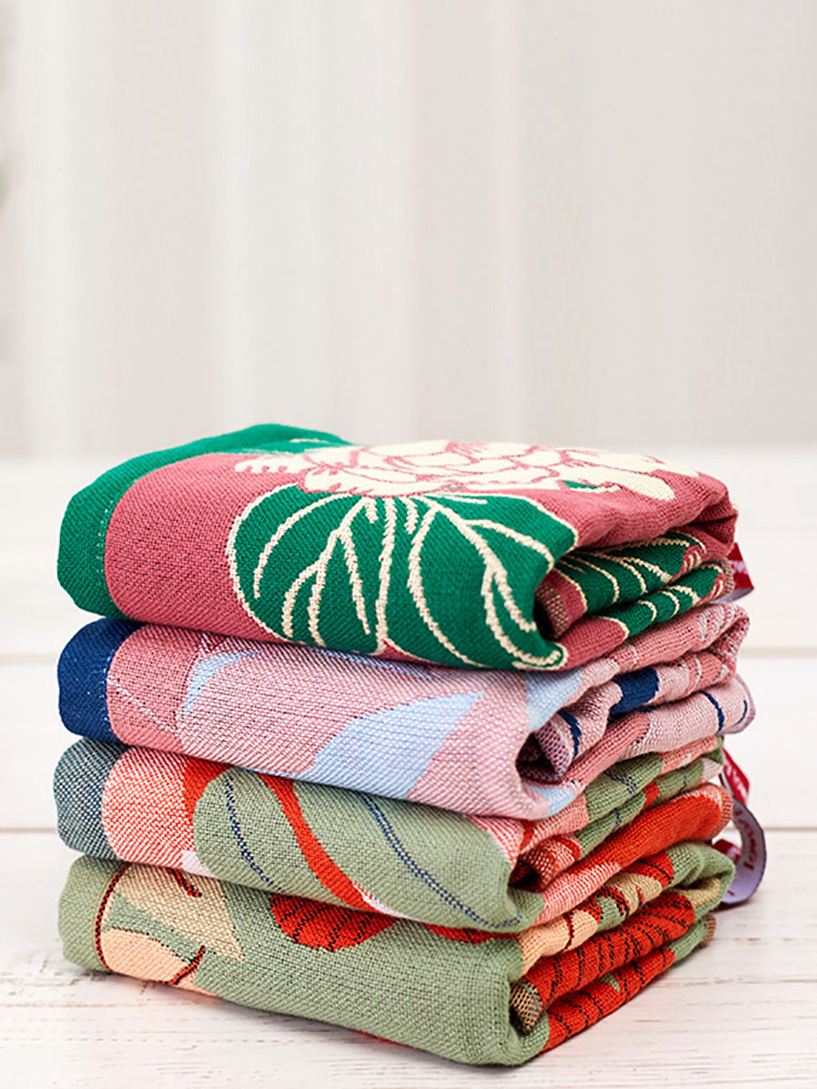4-Pack Home Pure Cotton Gauze Square Towels