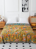 Floral Jacquard Towel Blanket – Soft Skin Friendly Lightweight Throw Quilt