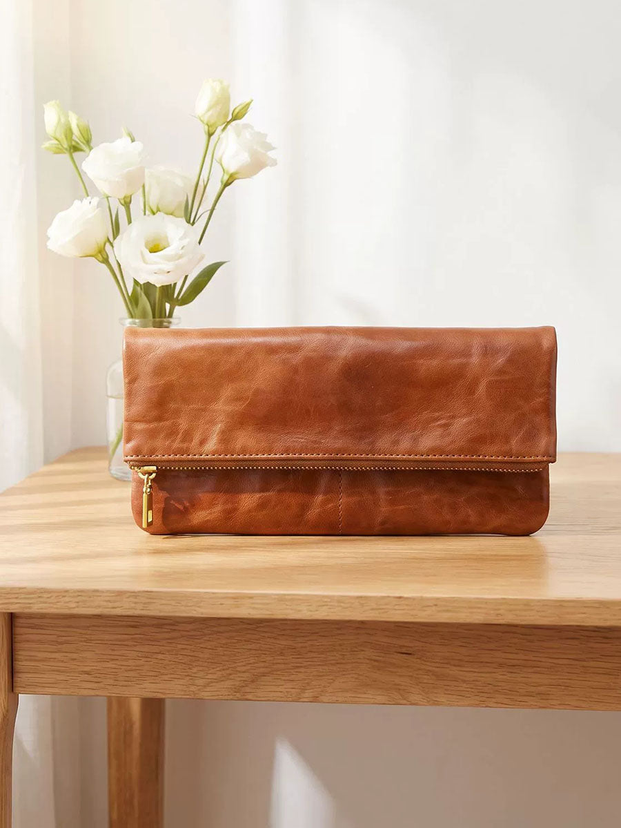 Women Genuine Leather Multi-Card Clutch – Chic Versatile Coin Purse