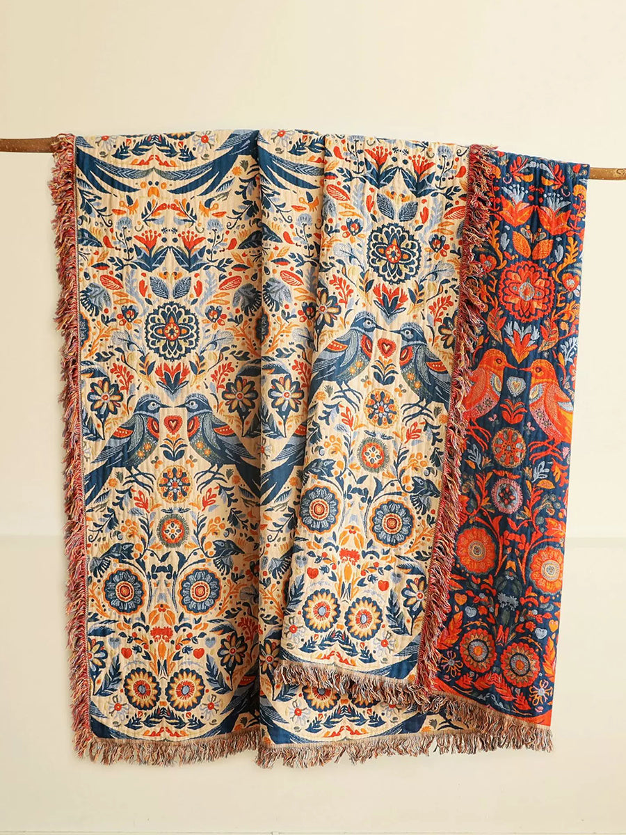 Pastoral Cotton Gauze Sofa Cover Nap Throw Blanket